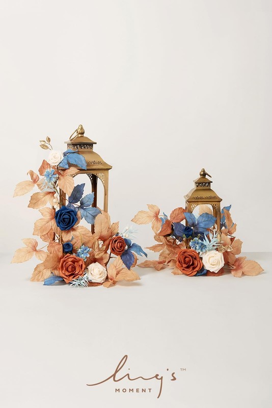 Ling'S Moment Lings Moment 6Pack 2Ft Artificial Flowers Garland Blue Lantern gallery