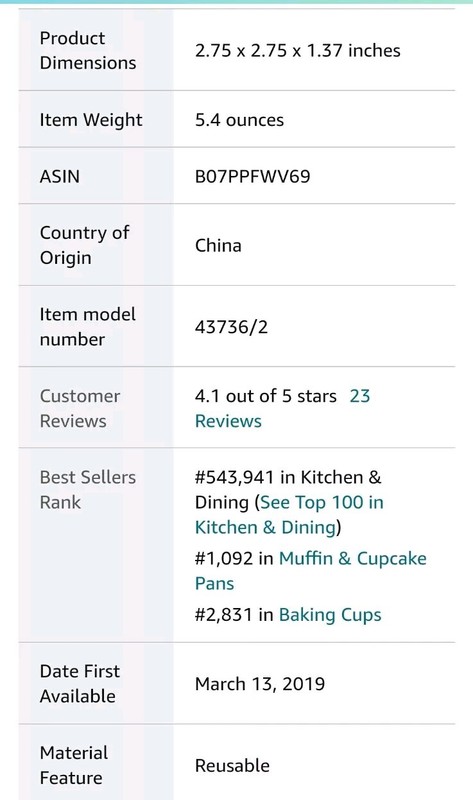 Silicone Baking Cups MRS ANDERSONS Muffins and Cupcakes Standard 2.5-Inch 12 Pc gallery