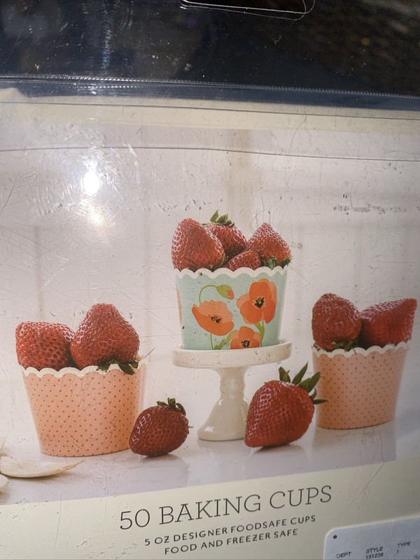 My Minds Eye 50 Piece Baking Snack Cups floral design Spring Summer Party 5 oz gallery