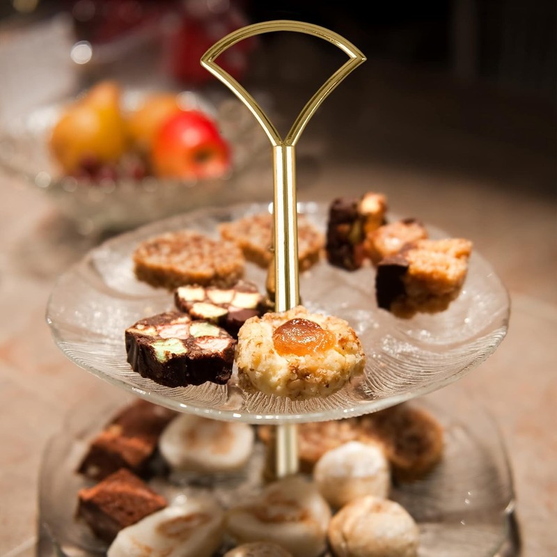 Heavy Metal 3 Tier Cake Stand Holder 14 Inch Fruit Plate Stand Metal Cake gallery