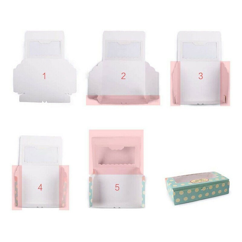 Bakery Box.Cupcake Box.Cake,Cookies Macaron,Gift Box ( pack of 12) gallery