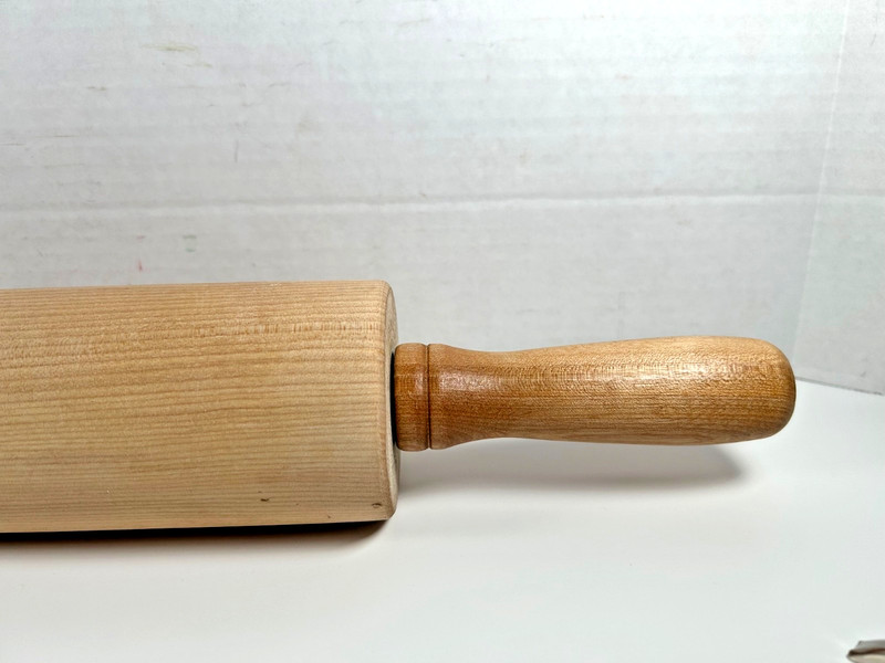 Wooden Rolling Pin JK Adams Dorset, Vermont Maple Lg 21” USA NWOT gallery