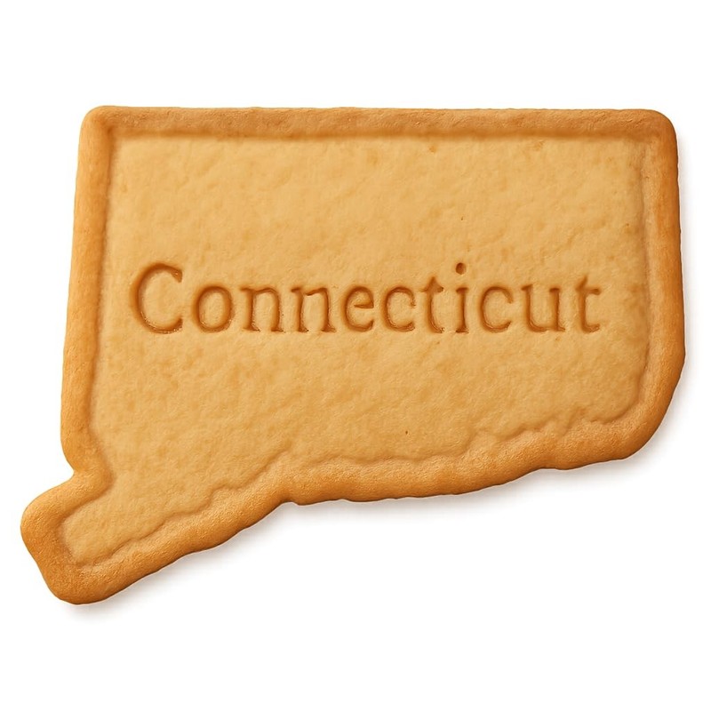 Coastal Connecticut Cookie Cutter & Stamp, Fondant & Clay – 4×2.5