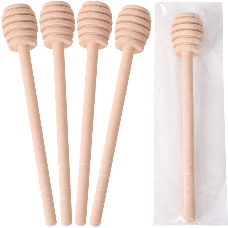 22 PCS Wooden Honey Sticks Dipper 6 Inch, Individually Wrapped Mini Honeycomb…