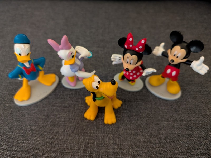 Lot Of 5 Disney Just Play Figures Mickey Minnie Donald Daisy Pluto Cake Toppers gallery