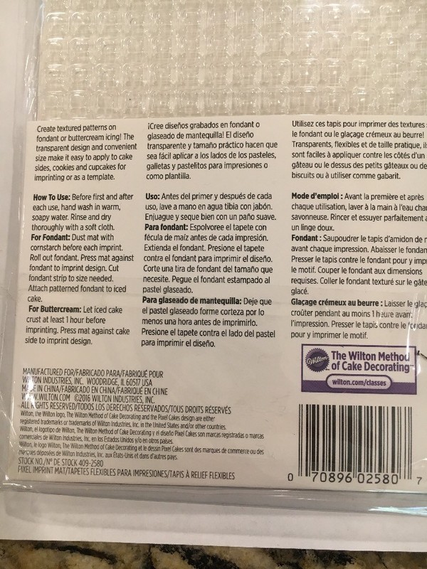 Wilton Pixel Cakes Flexible Imprint/ Impression Mats gallery