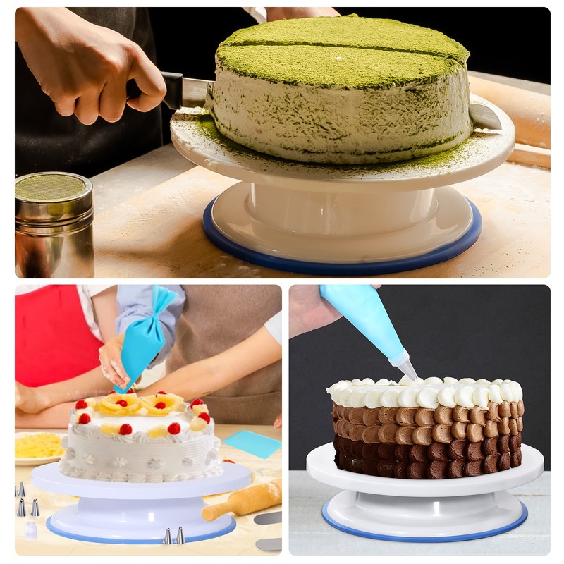 60PCs Cake Decorating Supplies Kit Cake Decorating Stand Set Baking Tools Gift gallery