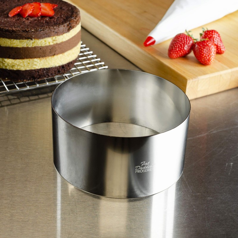 SSRD-6030 Cake Pastry Ring 6 x 3 Inch Silver Baking Tool Kitchen Mold gallery
