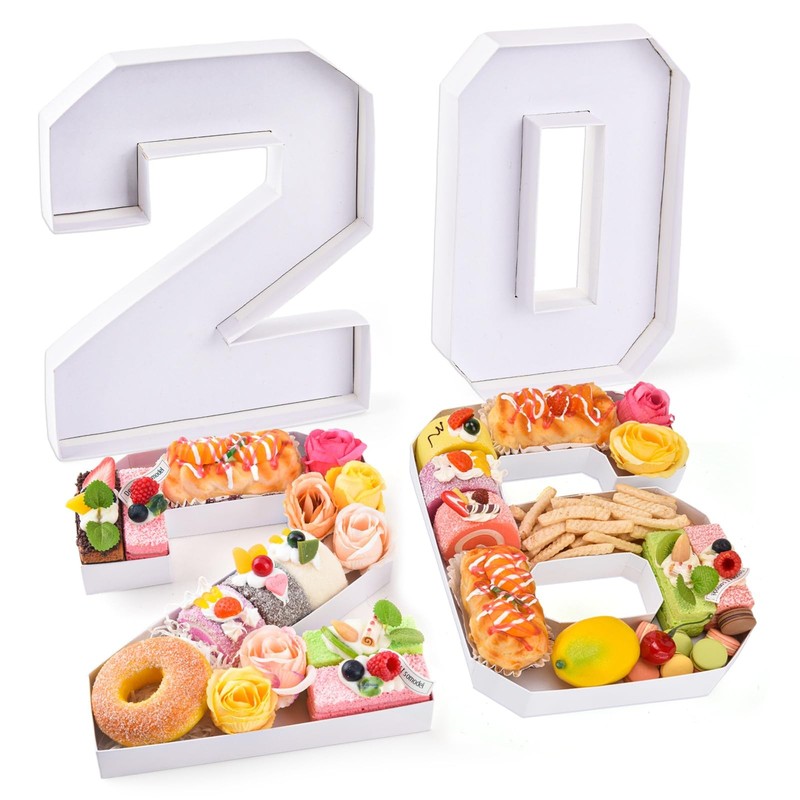 2026 Set Cardboard Number For Charcuterie 10.2 Inch Fillable Tray Box Paper