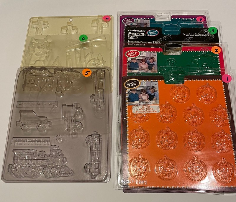 Vintage Group 25 Wilton & Other Candy Molds 1992-1999 Full LIst in Description gallery