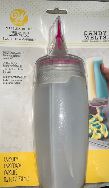 Wilton Candy Melts Silicone Marbling Bottle | 11.2 fl. Oz (331 ml)-Brand New