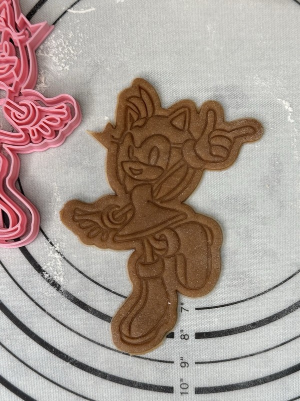 Amy Rose Cookie Cutter & Mold 5” inches Produced by 3D Kitchen Art gallery