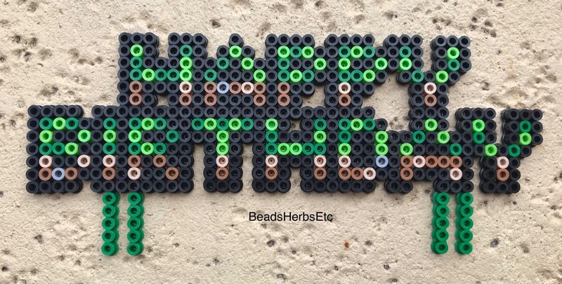 🥳 Minecraft Happy Birthday Sign Boys Girls Cake Cupcakes Toppers Decoration 🎂