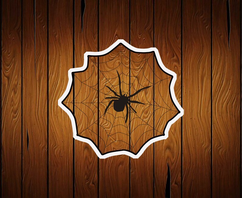 Spider Web Cookie Cutter – 3D Printed – Food Safe PLA Plastic
