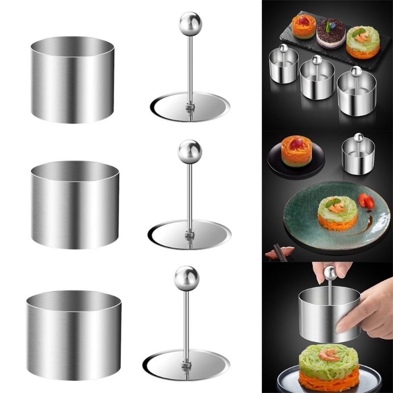 Versatile Rice Molds Round Dessert Rings Easy to Use Cake Moulds Rings gallery