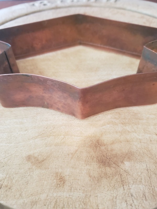 COPPERSMITH RAY BRAMAN HAND MADE RARE COPPER LARGE GRADUATION CAP COOKIE CUTTER gallery