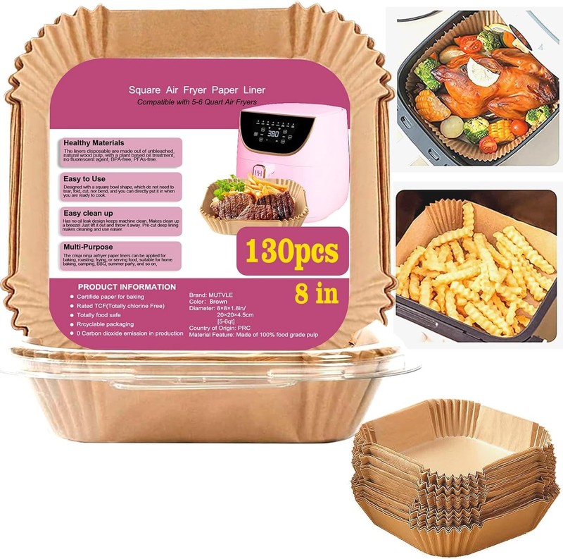 Air Fryer Liners for Pink Air Fryer, Paper Liners Disposable for Paris