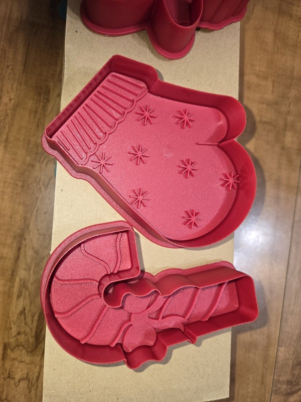 Christmas Cookie Cutters 8 Pieces Candy Cane Snowflake Tree Snowman Present gallery