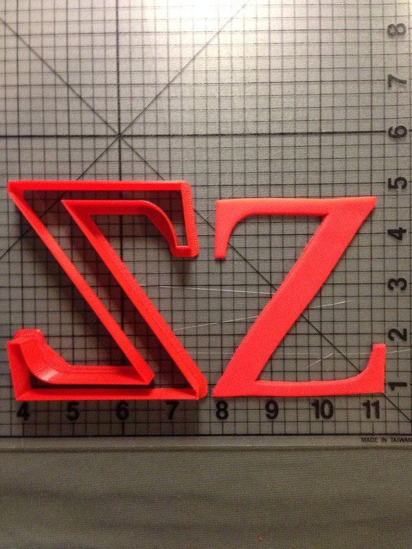 Greek Letter Zeta Cookie Cutter