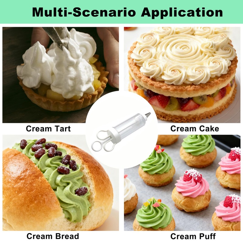 Cake Decorating Set, Cupcake Icing Piping Kit, Frosting Piping Injector Kit w... gallery