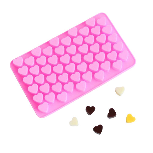 3D Mini Silicon Mold 55 Hearts- Chocolate Jelly Candy Biscuit Ice Wax Candles gallery