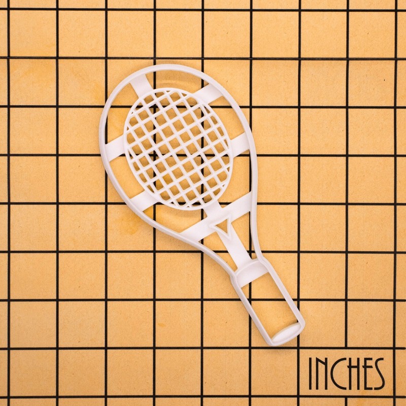 Tennis Racket cookie cutter (Large Size): Racquet Shape Athlete Coach team snack gallery