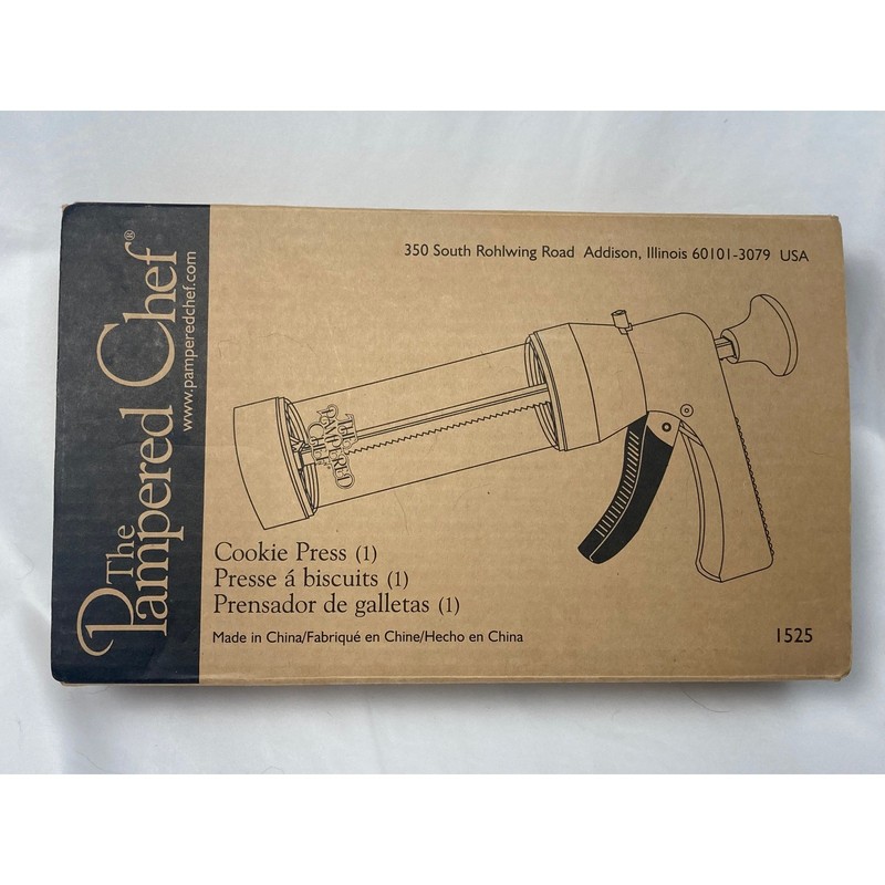 Pampered Chef Cookie Press #1525 with Original Box