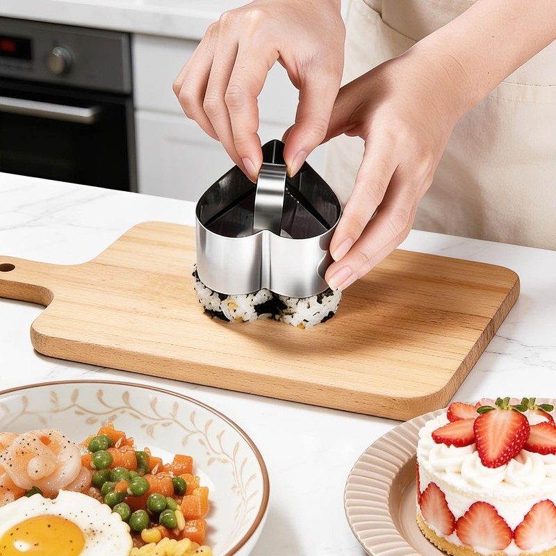 Cake Rings Cooking Rings Dessert Mousse Mold Stainless Steel with Pusher for ... gallery