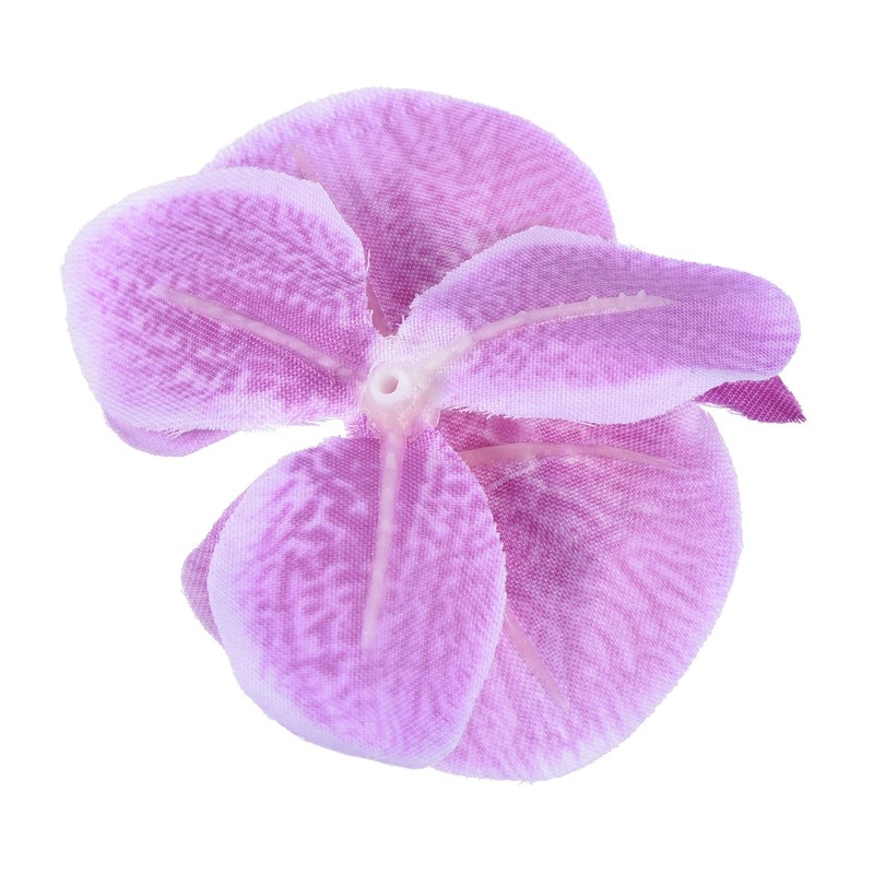20Pcs 2.8" Artificial Silk Butterfly Orchid Flower Heads for DIY, Light Purple gallery