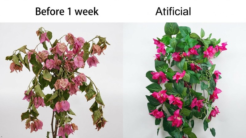 Lily Garden 2Pcs Silk Bougainvillea Vine Plant 34Inch Artificial Flowers gallery