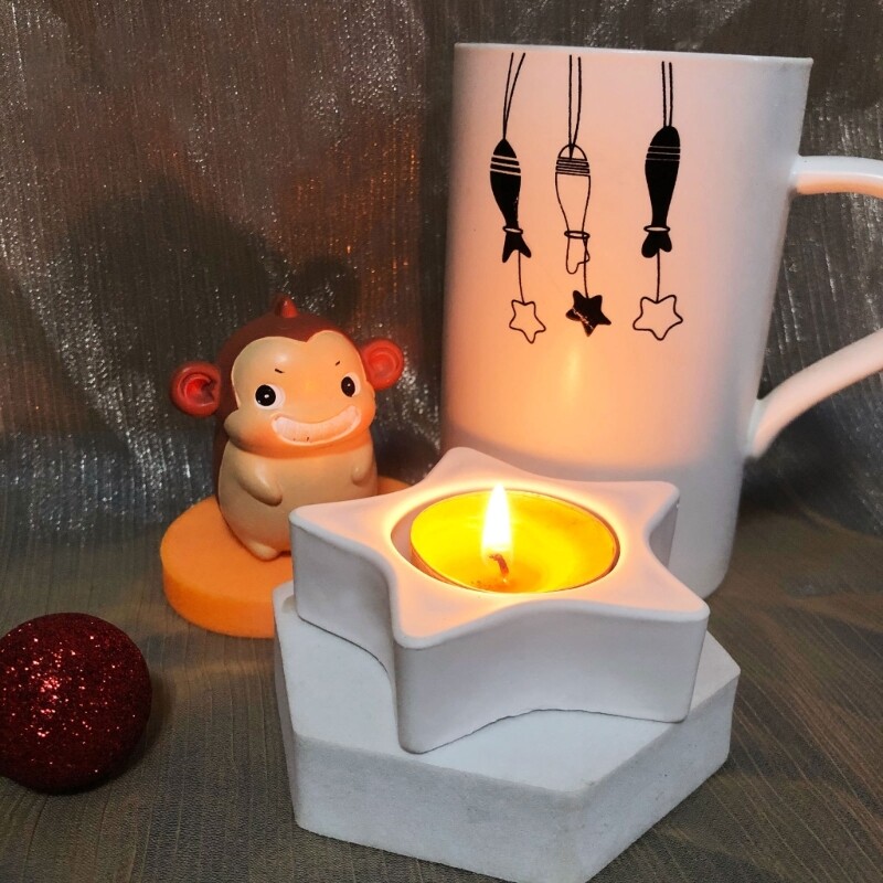 DIY Star Shape Hodler Silicone Mould Candlestick Holder Exploy Casting gallery