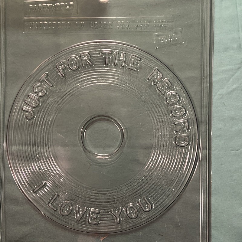 Vintage Candy Molds Valentine Theme Record, Hearts, Cupid and Lips
