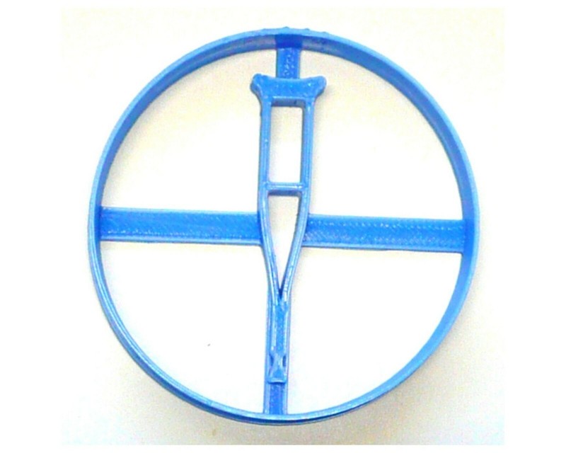 CRUTCH MEDICAL DEVICE HEALING REHABILITATION HEALTHCARE COOKIE CUTTER USA PR3787