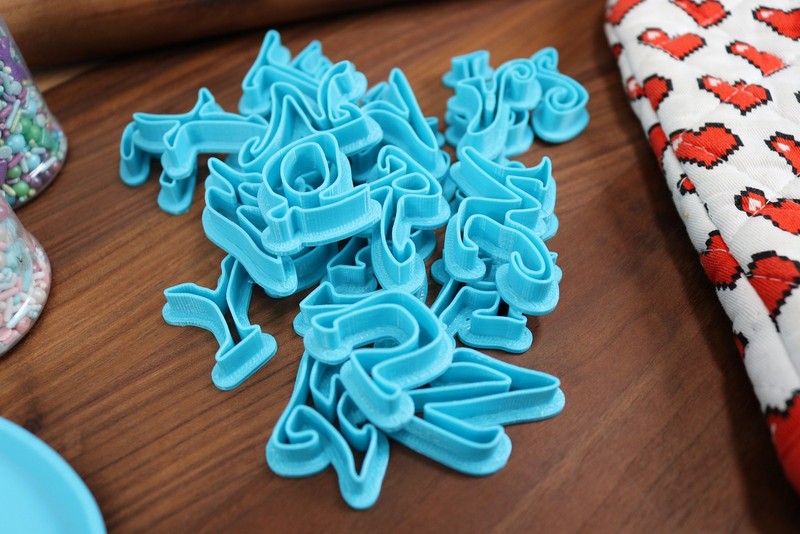 Pirate Script FONT Cookie Cutters - Fondant Letters gallery