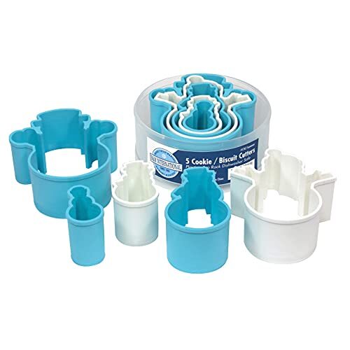R&M International Snowman Cookie and Biscuit Cutters, Assorted Sizes, Bright …