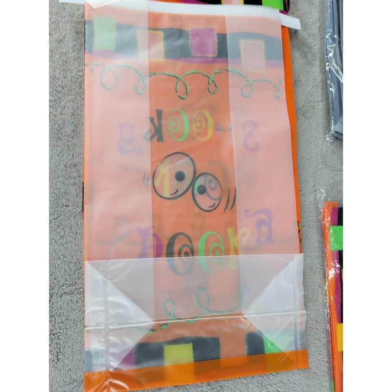 Halloween Bakery Bags Frosted Spooky Eyes Treat Cookie Bags with Wire Closure gallery