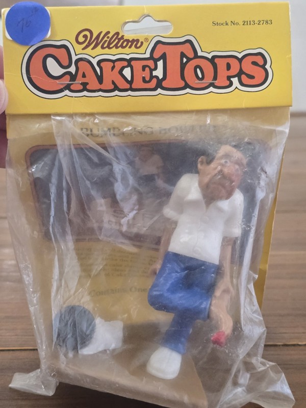 Vintage Wilton Bumbling Bowler Cake Topper 1983 Bowling