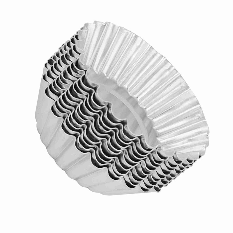 10Pcs Aluminum Alloy Egg Tart Mold Baking Tools 70mm Bakeware Mould Kitchen DSO gallery