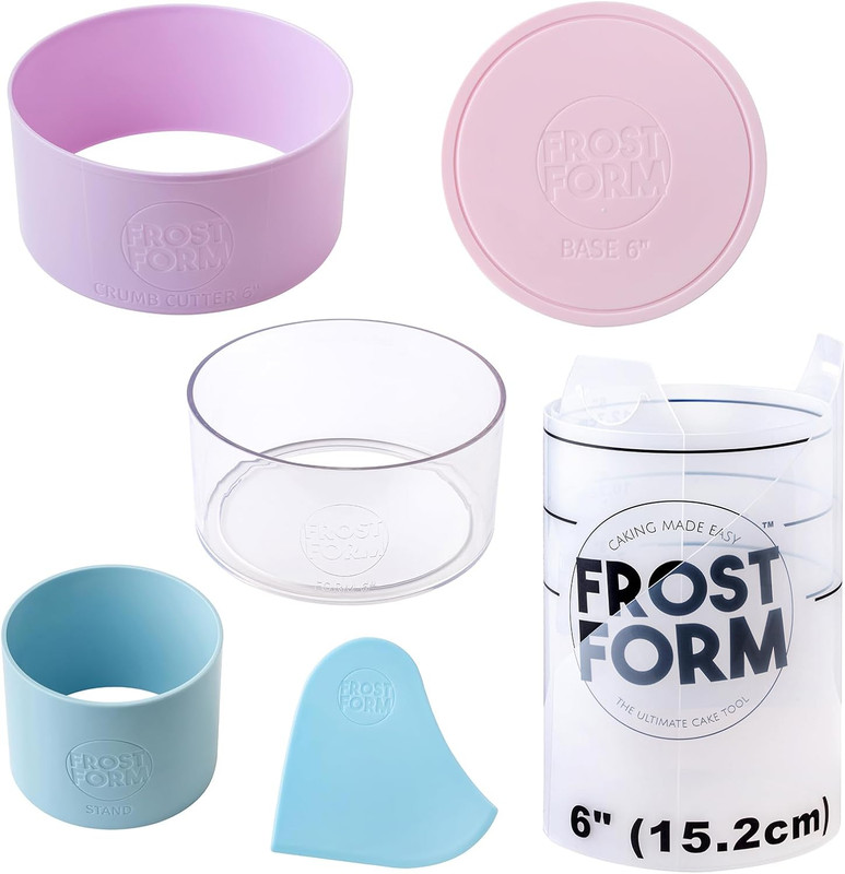 6-Inch Frost Form Cake Decorating Kit with Pan, Liner, and Tools (7 Pieces) gallery