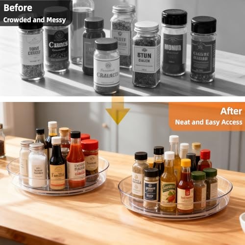 Lazy Susan 10" Turntable for Spice Organization - 2 Pack gallery