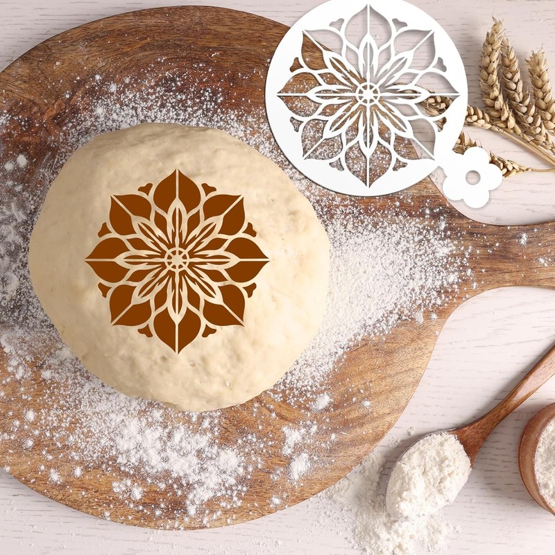 Mandala Cookie Coffee Stencils - 25 Pcs Mandala Latte Art Cookie Stencils for... gallery