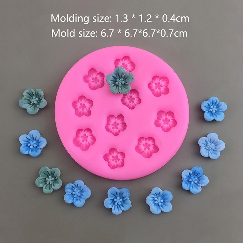 1Pc Cherry Blossom Peach Blossom Silicone Mold DIY Cake Decor Baking Mold gallery