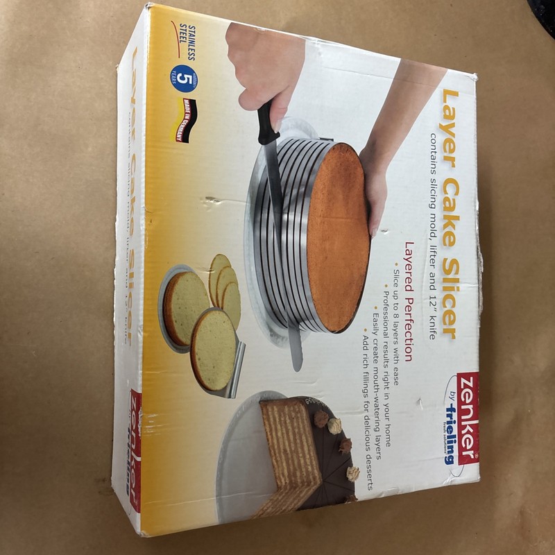 FRIELING ZENKER LAYER CAKE SLICING MOLD LIFTER NO KNIFE ORIGINAL BOX GERMANY