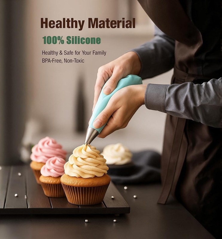 Ultimate Cake Decorating Tools: Professional Reusable Bags & 12 Icing Tips gallery