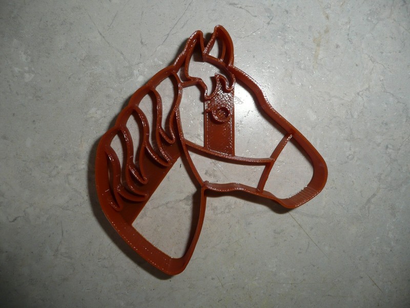 HORSE HEAD FACE SIDE VIEW DETAILED FARM RANCH ANIMAL COOKIE CUTTER USA PR5036 gallery