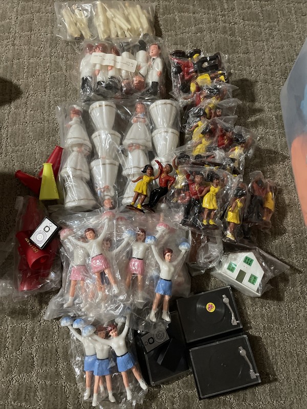 Large Lot Vintage Cake Decorating Toppers Doctors, Nurses, Cheerleaders +++