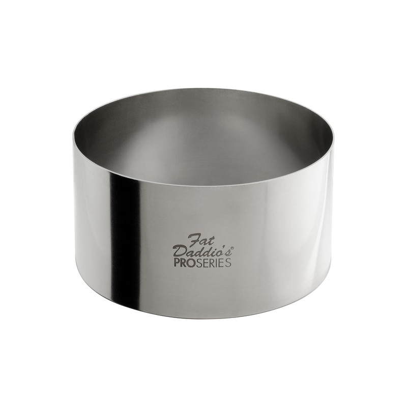 Stainless Steel Round Cake & Pastry Ring, 4 x 2 Inch