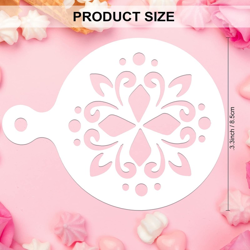 20 Pack Reusable Mandala Cookie Template Stencil Cake Decorations gallery