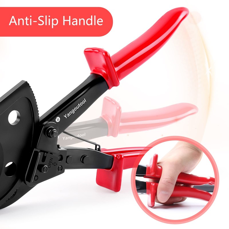Yangoutool Ratcheting Cable Cutters 400mm² / Φ22.5mm Heavy Duty Copper Aluminum gallery
