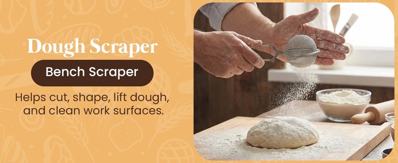 Sourdough Starter Kit with Round & Oval Banneton Bread Proofing Basket, gallery